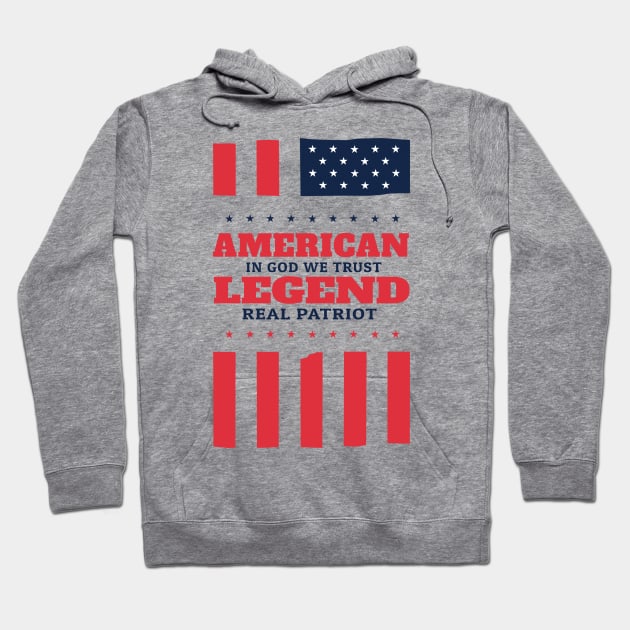 American Legend Real Patriot Hoodie by KewaleeTee